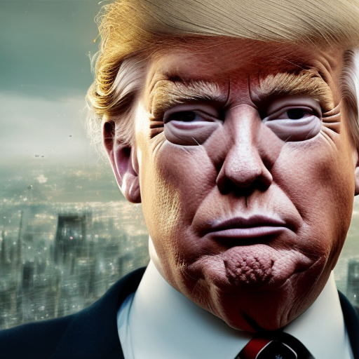 Alluring portrait of Donald Trump, 8k, Dystopian, High Definition, Highly Detailed, Hyper Detailed, Intricate, Intricate Artwork, Intricate Details, Ultra Detailed, Cybernatic and Sci-Fi, Half Body, Post-Apocalyptic, Futuristic, Sci-Fi, Science Fiction, Matte Painting, Sharp Focus by Stefan Kostic
