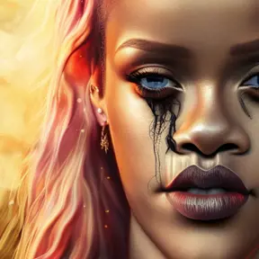 Rihanna with Dumbledore's beard, 4k, 4k resolution, 8k, High Definition, High Resolution, Highly Detailed, HQ, Hyper Detailed, Intricate, Intricate Artwork, Intricate Details, Ultra Detailed, Half Body, Unimaginable Beauty, Matte Painting, Realistic, Sharp Focus, Fantasy, Dynamic by Stefan Kostic