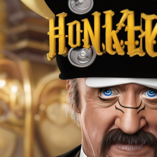 Hulk Hogan wearing a top hat, monocle, and earhorn, 4k, 4k resolution, 8k, High Definition, High Resolution, Highly Detailed, HQ, Hyper Detailed, Intricate, Intricate Artwork, Intricate Details, Ultra Detailed, Half Body, Matte Painting, Edwardian, Photo Realistic, Sharp Focus by Stefan Kostic
