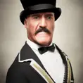 Hulk Hogan wearing a top hat, monocle, and earhorn, 4k, 4k resolution, 8k, High Definition, High Resolution, Highly Detailed, HQ, Hyper Detailed, Intricate, Intricate Artwork, Intricate Details, Ultra Detailed, Half Body, Matte Painting, Edwardian, Photo Realistic, Sharp Focus by Stefan Kostic
