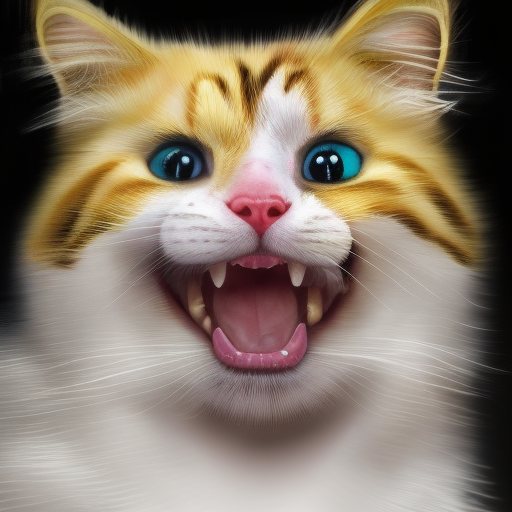 alluring portrait of Donald Trump with yellow vertical cat eyes, 4k, 4k resolution, 8k, Feline, HD, HDR, High Definition, High Resolution, Highly Detailed, Hyper Detailed, Intricate, Intricate Artwork, Intricate Details, Ultra Detailed, Half Body, Big Smile, Large Nose, Matte Painting, Edwardian, Sharp Focus, Matte, Fantasy by Stefan Kostic