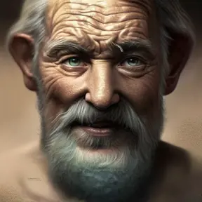 wrinkled old man, 8k, Highly Detailed, Intricate, Beautiful, Freckles, Green Hair, Large Eyes, Pretty Face, Rosy Cheeks, Small Nose, Smiling, Strong Jaw, Tattoos, Matte Painting, Realistic, Sharp Focus, Volumetric Lighting, Fantasy, Elegant, Muscular by Stanley Artgerm Lau, Alphonse Mucha, Stefan Kostic