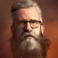 Alluring portrait of the bearded Allen Stephen Covert, 8k, Highly Detailed, Intricate, Half Body, Matte Painting, Realistic, Sharp Focus, Fantasy by Stefan Kostic