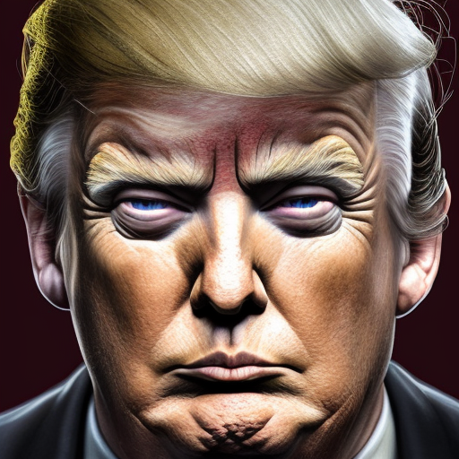 Donald Trump, 4k, 4k resolution, 8k, Eldritch, High Definition, High Resolution, Highly Detailed, HQ, Alluring, Artstation, Closeup of Face, Half Body, Trending on Artstation, Beautiful, Soviet Poster, Unimaginable Beauty, Digital Painting, Matte Painting, Sharp Focus by WLOP, Stefan Kostic