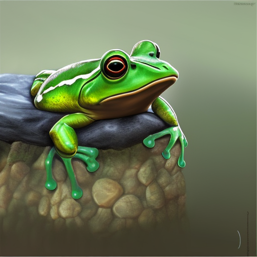 Frog Trump, Digital Illustration, Matte Painting by Stefan Kostic