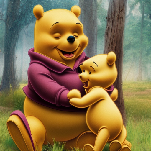 Winnie the Pooh with a pistol, just one Pooh, nobody else, 8k, Highly Detailed, Intricate, Half Body, Matte Painting, Realistic, Sharp Focus, Fantasy by Stefan Kostic