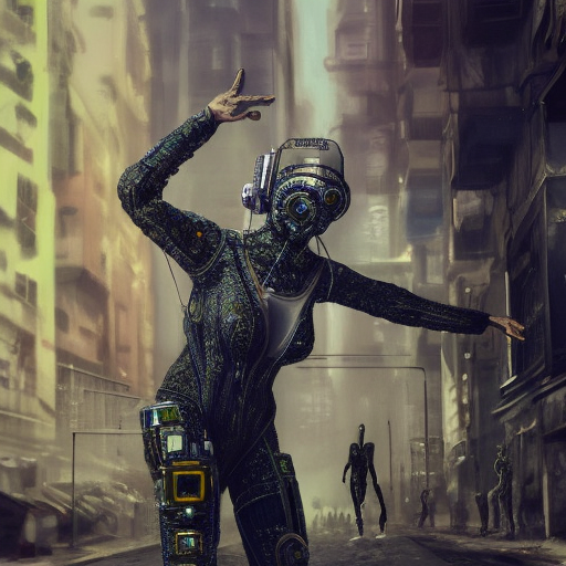 cyberpunk (Russian squat dancing) cyborgs
