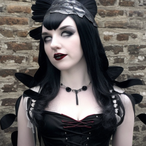 (beautiful assassin) holding a (small, short dagger), wearing (dark victorian gothic dress with no white) and black (headdress, blouse, poofy skirt, petticoat, lace stockings), straight long black hair with bangs, (dark red lipstick, black eyeliner, pale skin, long eyelashes), (rosary, lace choker, small, lacy hat), corset, platform shoes, 4k, 4k resolution, 8k, HD, High Definition, High Resolution, Highly Detailed, HQ, Hyper Detailed, Intricate, Intricate Artwork, Intricate Details, Ultra Detailed, Artstation, Cgsociety, Cyberpunk, Gothic, Digital Painting, Matte Painting, Edwardian, Photo Realistic, Realistic, Sharp Focus, Dynamic Lighting, Fantasy, Threatening by Stefan Kostic