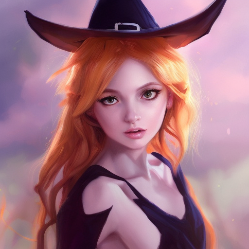 Alluring portrait of Kiki the witch in the style of Stefan Kostic, 4k, 4k resolution, 8k, Highly Detailed, Hyper Detailed, Beautiful, Digital Painting, Sharp Focus, Anime, Fantasy by Stanley Artgerm Lau