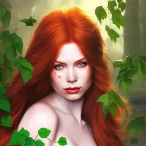 Alluring portrait of Poison Ivy in the style of Stefan Kostic, 8k, Highly Detailed, Intricate, Half Body, Matte Painting, Realistic, Sharp Focus, Fantasy by Stanley Artgerm Lau