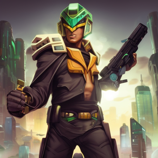 32K CG art that portrays a one person perfect fusion of ekko from league of legends and judge dredd holding a gun, cinestill, The background is an extremely detailed arcanepunk city, full body, uhd, hi-end, photographic, hyper realistic, concept art, by marek okon and eddie mendoza and dave rapoza and dennis fröhlich and artgerm and greg staples and maciej kuciara and aleksi briclot, sci-fi, futuristic, masterpiece, trending on artstation, cryengine, corona render, unreal engine 5, 4k resolution, 8k, Award-Winning, Contest Winner, High Resolution, HQ, Nvidia RTX, Ultra Detailed, Behance, Cgsociety, Full Body, Modern, Trending on Artstation, Epic, Futuristic, Sci-Fi, Stunning, Digital Painting, Illustration, RPG by Steve Argyle