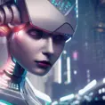 Cyberpunk  robot, 8k, Highly Detailed, Hyper Detailed, Masterpiece, Vintage Illustration, Cinematic Lighting, Photo Realistic, Sharp Focus, Smooth, Octane Render, Digital Art, Vector Art, Soft