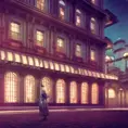 Art nuveau exterior fantasy colorful building office space futuristic rococco baroques victorian, 8k, Highly Detailed, Masterpiece, Vintage Illustration, Cinematic Lighting, Photo Realistic, Sharp Focus, Smooth, Octane Render, Digital Art