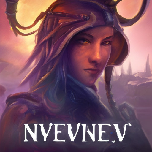 Logo for the title "Neverwin : The Game", 4k, Oil on Canvas, RPG