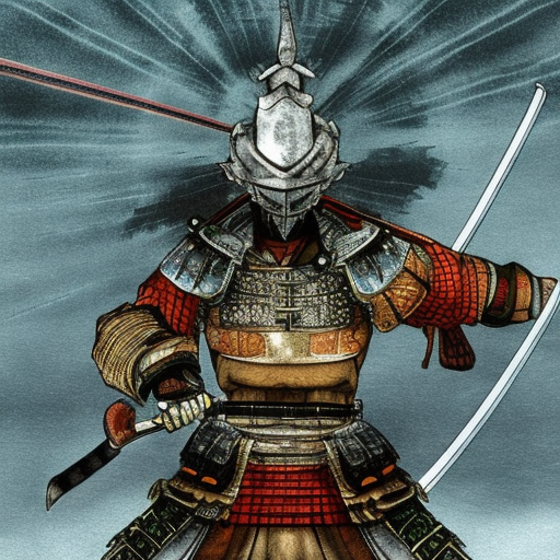 Portrait of a Samurai, Masterpiece, Illustration, Dark Souls