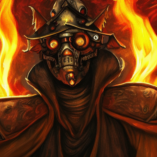 Portrait of a Pyromancer, Masterpiece, Illustration, Dark Souls