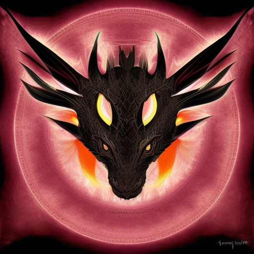 Black dragon, symmetrical, soft lighting., Ethereal, Symmetrical Face, Digital Painting, Concept Art