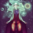 You are the universe experiencing itself. Universe fulfilling the body, Star trek aesthetic, intricate fashion clothing, Highly Detailed, Gothic and Fantasy, Vintage Illustration, Digital Painting, Sharp Focus, Renaissance, Concept Art, Pastel