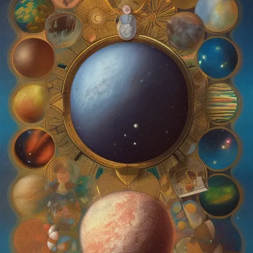 The answer to life the universe and everything, Highly Detailed, Vintage Illustration, Digital Painting, Sharp Focus, Renaissance, Concept Art, Pastel