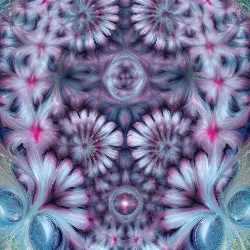 Detailed painting of many different types of flowers, generative art, HD, Intricate, Ultra Detailed, Behance, Fractal, Digital Painting, Photo Realistic, Film Still by James Jean, Android Jones