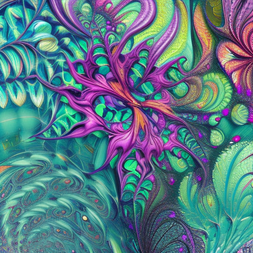 Detailed painting of many different types of flowers, generative art, HD, Intricate, Ultra Detailed, Behance, Fractal, Digital Painting, Photo Realistic, Film Still by James Jean, Android Jones