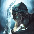 Portrait of a Water Wizard, Masterpiece, Illustration, Dark Souls
