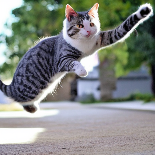 cat jump, Big Smile
