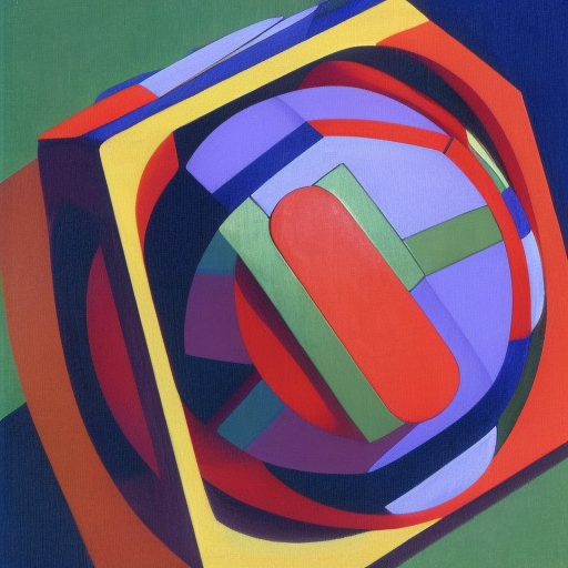ball square , Modern, Cubo-Futurism