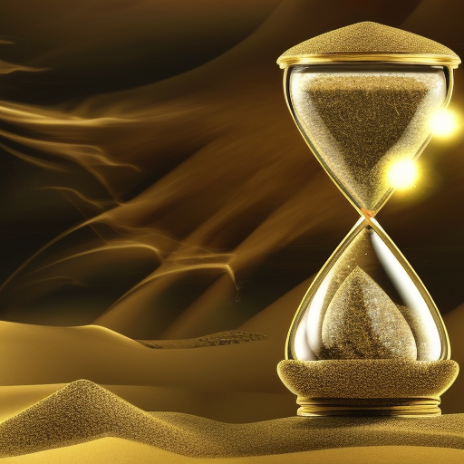 an ornate hourglass made of shimmering crystal, with intricate gold and silver filigree adorning its edges, filled with swirling sand that seems to glow with an otherworldly energy and in the background, we see a powerful figure, who appears to be manipulating the sands of time with their magic standing amidst a swirling vortex of energy, with arcane symbols and sigils etched into the ground beneath their feet, Watercolor by Mattias Adolfsson