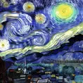Galactic Phenomenon, 8k, HDR by Lois van Baarle, Vincent van Gogh