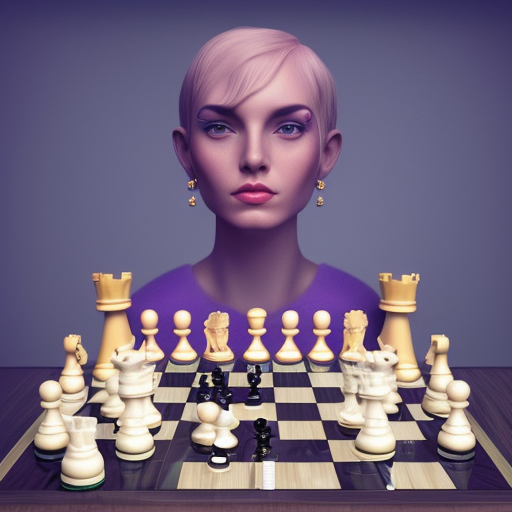 Chess queen, 8k, HDR, Intricate by Beeple