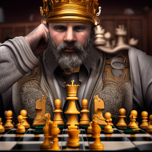 Chess King, 8k, HDR, Intricate by WLOP