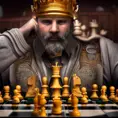 Chess King, 8k, HDR, Intricate by WLOP