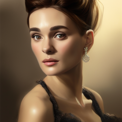 Alluring matte portrait of a beautiful Holly Golightly in the style of Stefan Kostic, 8k, Highly Detailed, Intricate, Half Body, Realistic, Sharp Focus, Volumetric Lighting, Fantasy, Elegant by Stanley Artgerm Lau, Greg Rutkowski