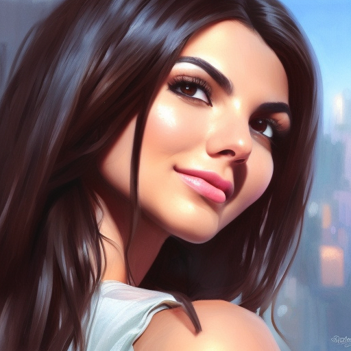 Alluring matte portrait of a beautiful Victoria Justice in the style of Stefan Kostic, 8k, Highly Detailed, Intricate, Half Body, Realistic, Sharp Focus, Volumetric Lighting, Fantasy, Elegant by Stanley Artgerm Lau, Greg Rutkowski