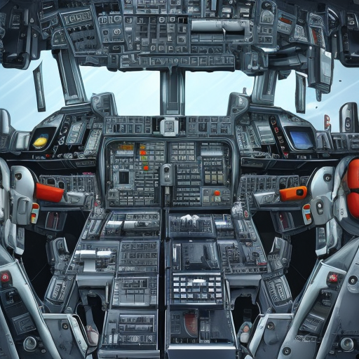 Cyborg pilot Russian, interior cockpit, Hyper Detailed by John Blanche