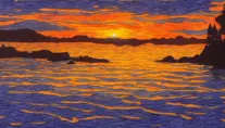 sunset, Oily by Arthur Adams