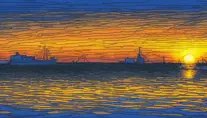 sunset, Oily by Arthur Adams