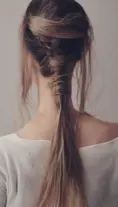 Woman with tied hair , Beautiful