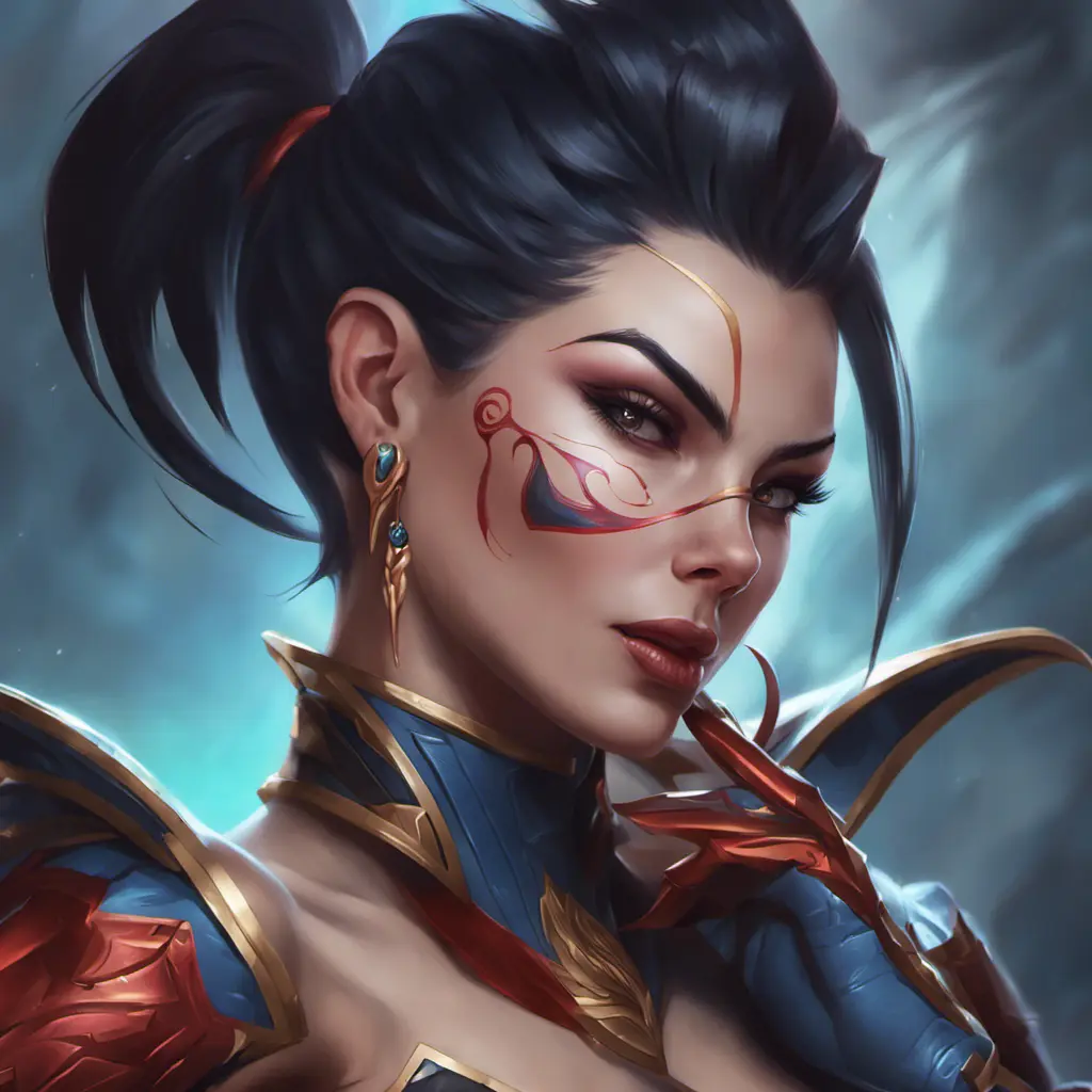 Matte portrait of Vayne from League of Legends with tattoos, 8k, Highly Detailed, Powerful, Alluring, Artstation, Magical, Digital Painting, Photo Realistic, Sharp Focus, Volumetric Lighting, Concept Art by Stanley Artgerm Lau, Alphonse Mucha, Greg Rutkowski