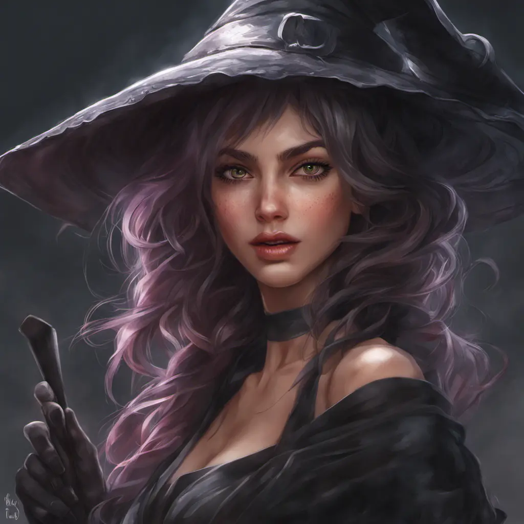 Alluring portrait of Kiki the witch in the style of Stefan Kostic, 4k, 4k resolution, 8k, Highly Detailed, Hyper Detailed, Beautiful, Digital Painting, Sharp Focus, Anime, Fantasy by Stanley Artgerm Lau