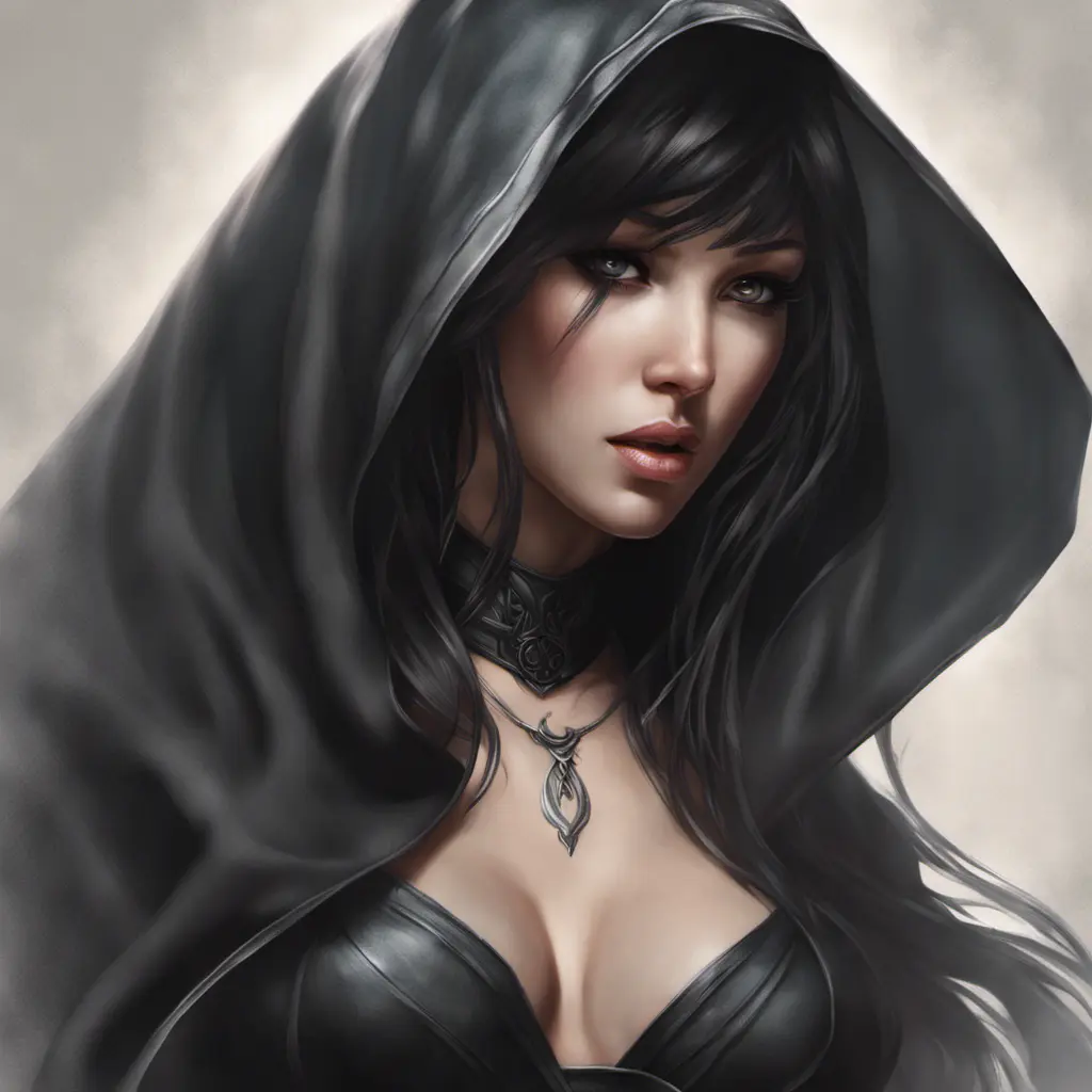 Alluring matte portrait of a beautiful veiled Tifa Lockhart wearing a black veil, 8k, Highly Detailed, Intricate, Half Body, Realistic, Sharp Focus, Volumetric Lighting, Fantasy, Elegant by Stanley Artgerm Lau, Alphonse Mucha, WLOP