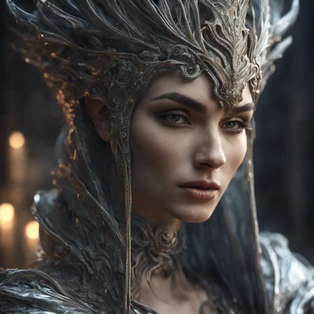 Alluring highly detailed matte portrait of a beautiful Elden Ring wraith, 8k, High Definition, Highly Detailed, Intricate, Half Body, Realistic, Sharp Focus, Fantasy, Elegant