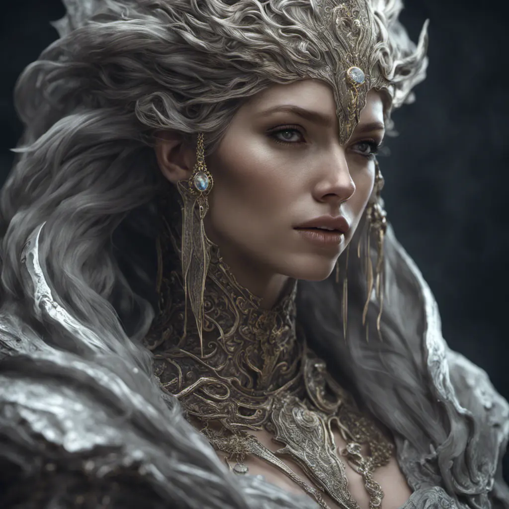 Alluring highly detailed matte portrait of a beautiful Elden Ring wraith, 8k, High Definition, Highly Detailed, Intricate, Half Body, Realistic, Sharp Focus, Fantasy, Elegant