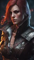 Female rouge assassin in The Witcher 3 Style, 4k, Highly Detailed, Beautiful, Cinematic Lighting, Sharp Focus, Volumetric Lighting, Closeup Portrait, Concept Art