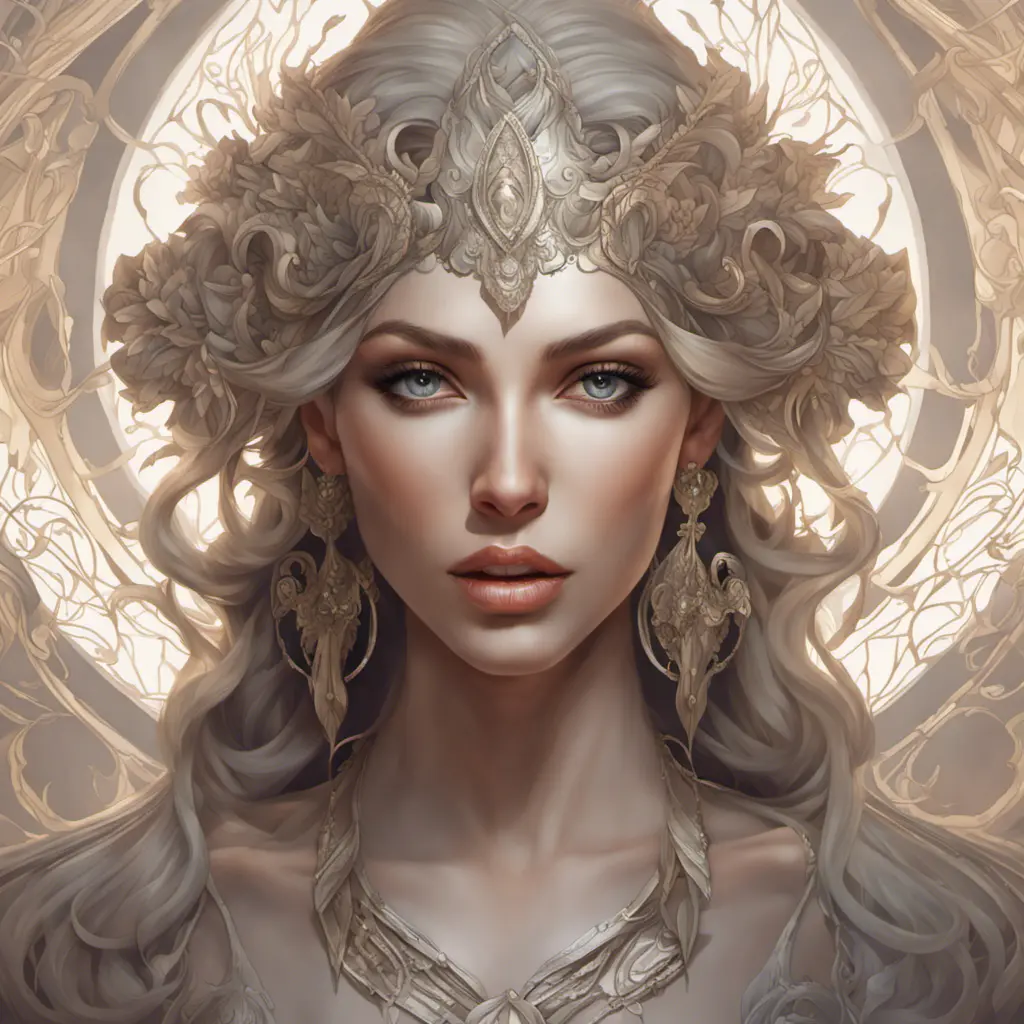 Alluring matte portrait of the beautiful goddess Ker in the style of Stefan Kostic, 8k, Highly Detailed, Intricate, Realistic, Sharp Focus, Volumetric Lighting, Fantasy, Elegant by Stanley Artgerm Lau, Alphonse Mucha, WLOP