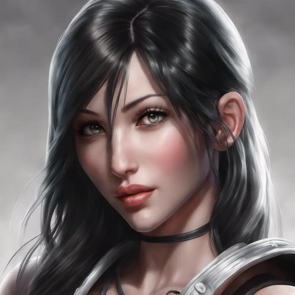 Alluring matte portrait of a beautiful Tifa Lockhart, 8k, Highly Detailed, Intricate, Half Body, Realistic, Sharp Focus, Volumetric Lighting, Fantasy, Elegant by Stanley Artgerm Lau, WLOP