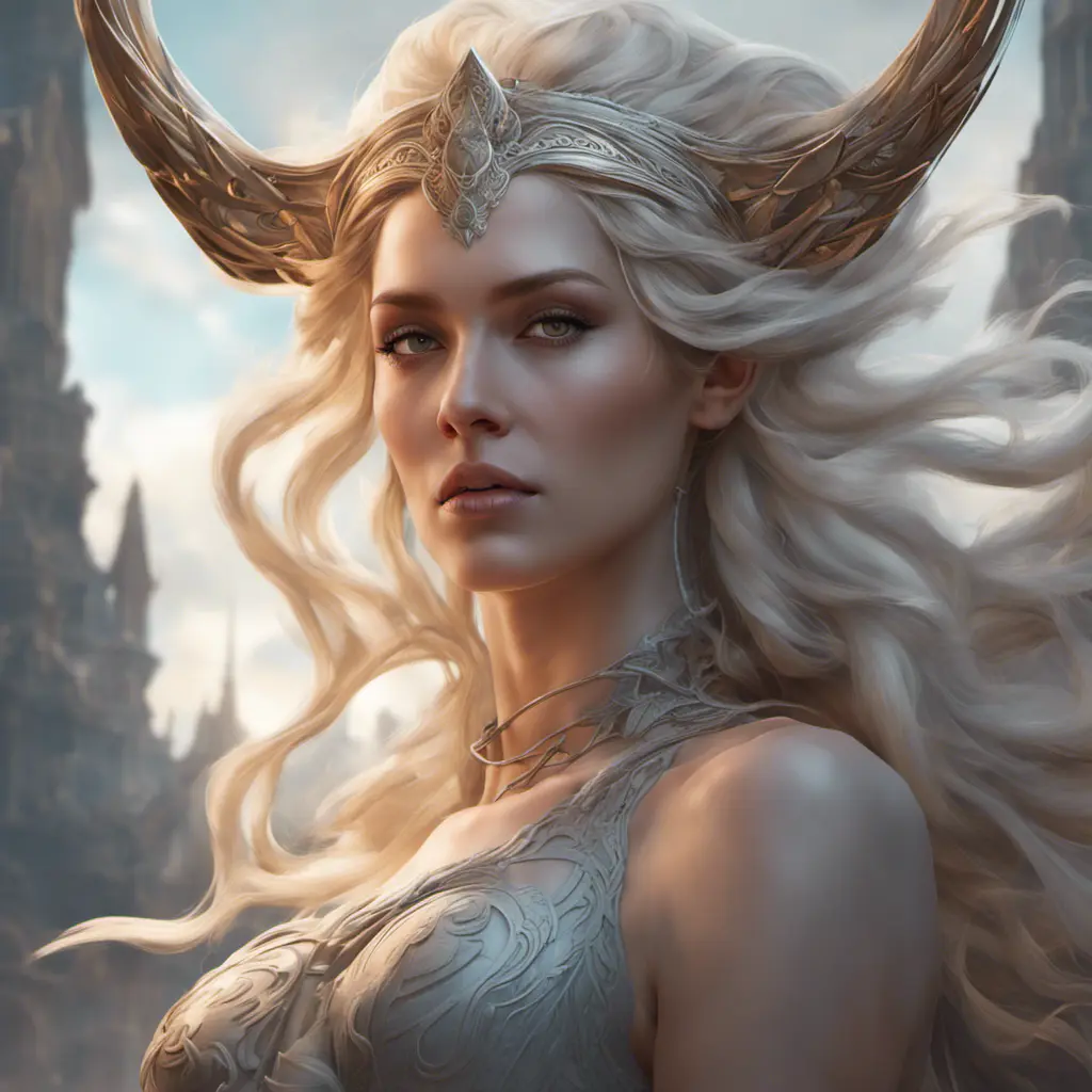 Alluring matte portrait of the beautiful norse goddess Hel in the style of Stefan Kostic, 8k, Highly Detailed, Intricate, Realistic, Sharp Focus, Volumetric Lighting, Fantasy, Elegant by Stanley Artgerm Lau, Alphonse Mucha, WLOP