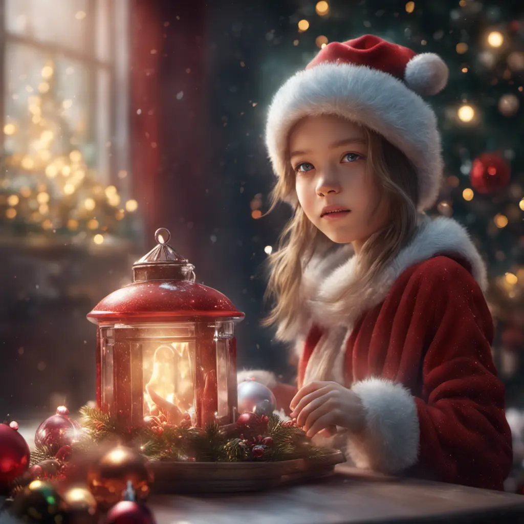 A Christmas Miracle, 8k, Highly Detailed, Magical, Stunning, Photo Realistic, Sharp Focus, Volumetric Lighting, Fantasy by Stanley Artgerm Lau