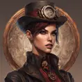 Steampunk portrait of Ruby Rose, Highly Detailed, Intricate, Artstation, Beautiful, Digital Painting, Sharp Focus, Concept Art, Elegant